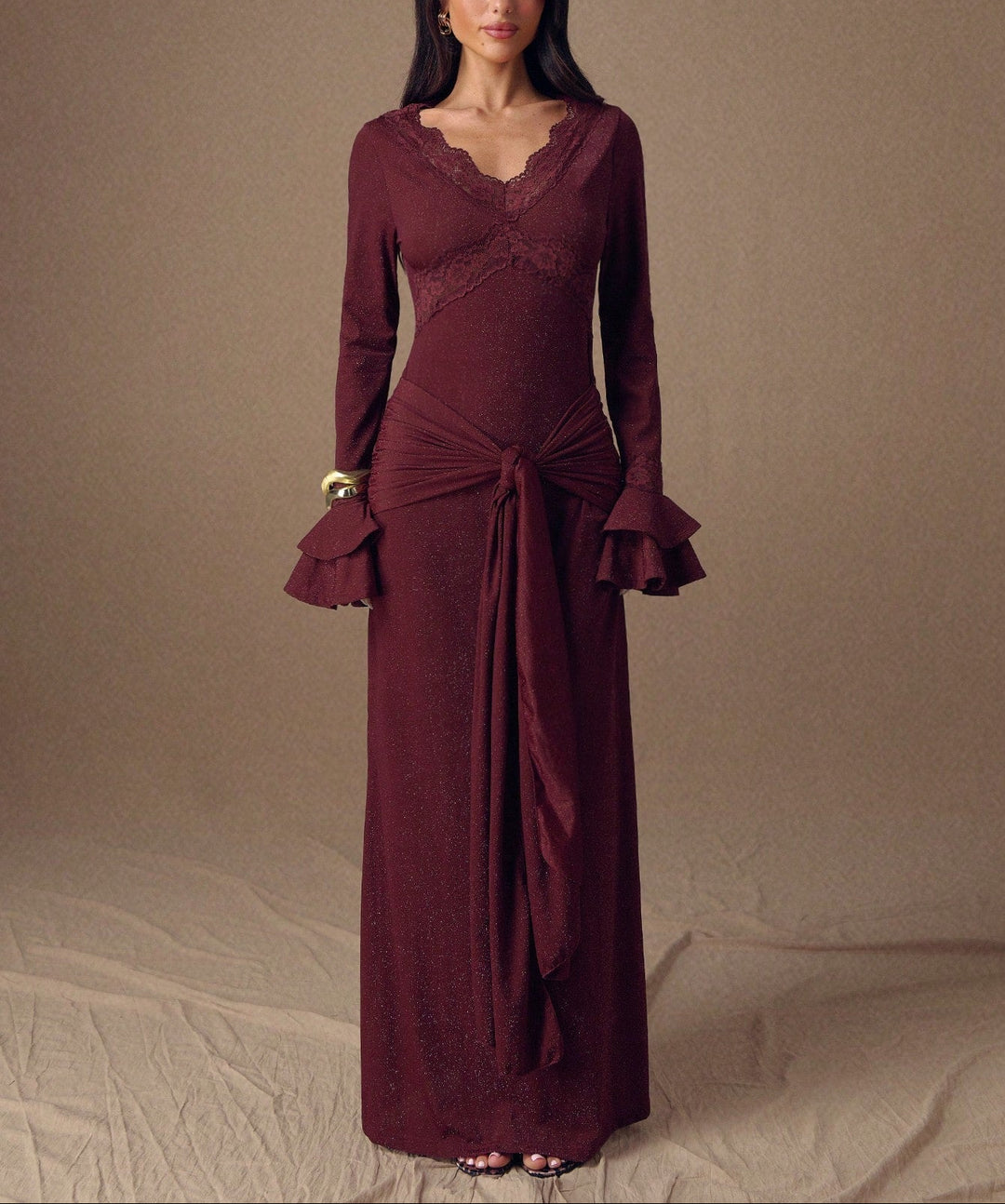 Rochie maxi SHEIN, vișiniu