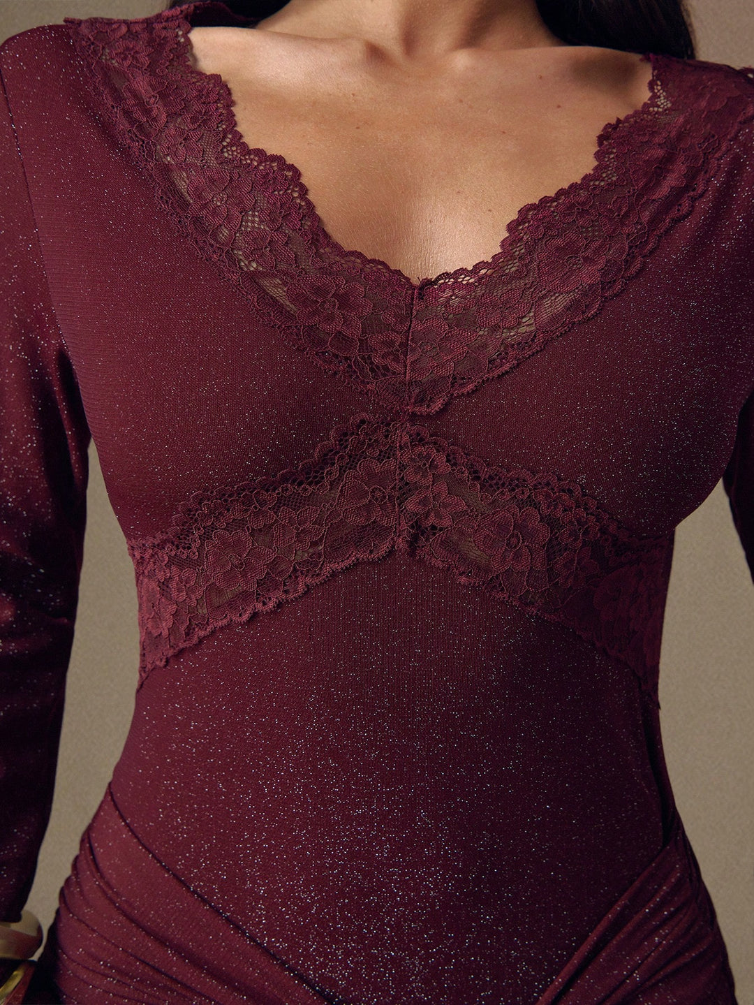 Rochie maxi SHEIN, vișiniu
