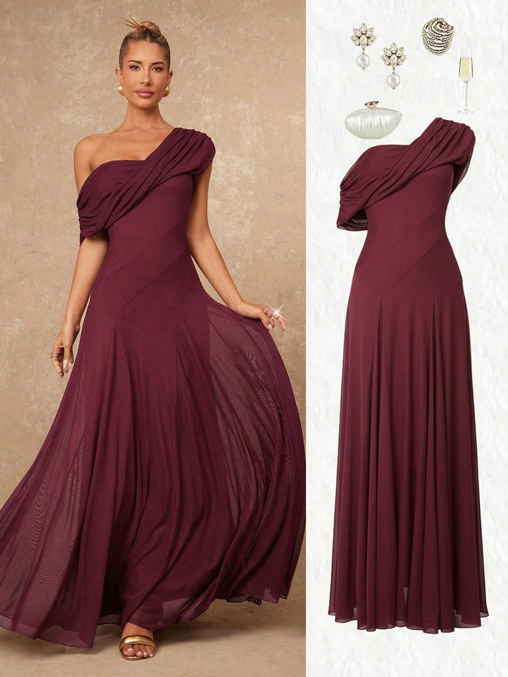 Rochie maxi SHEIN, vișiniu