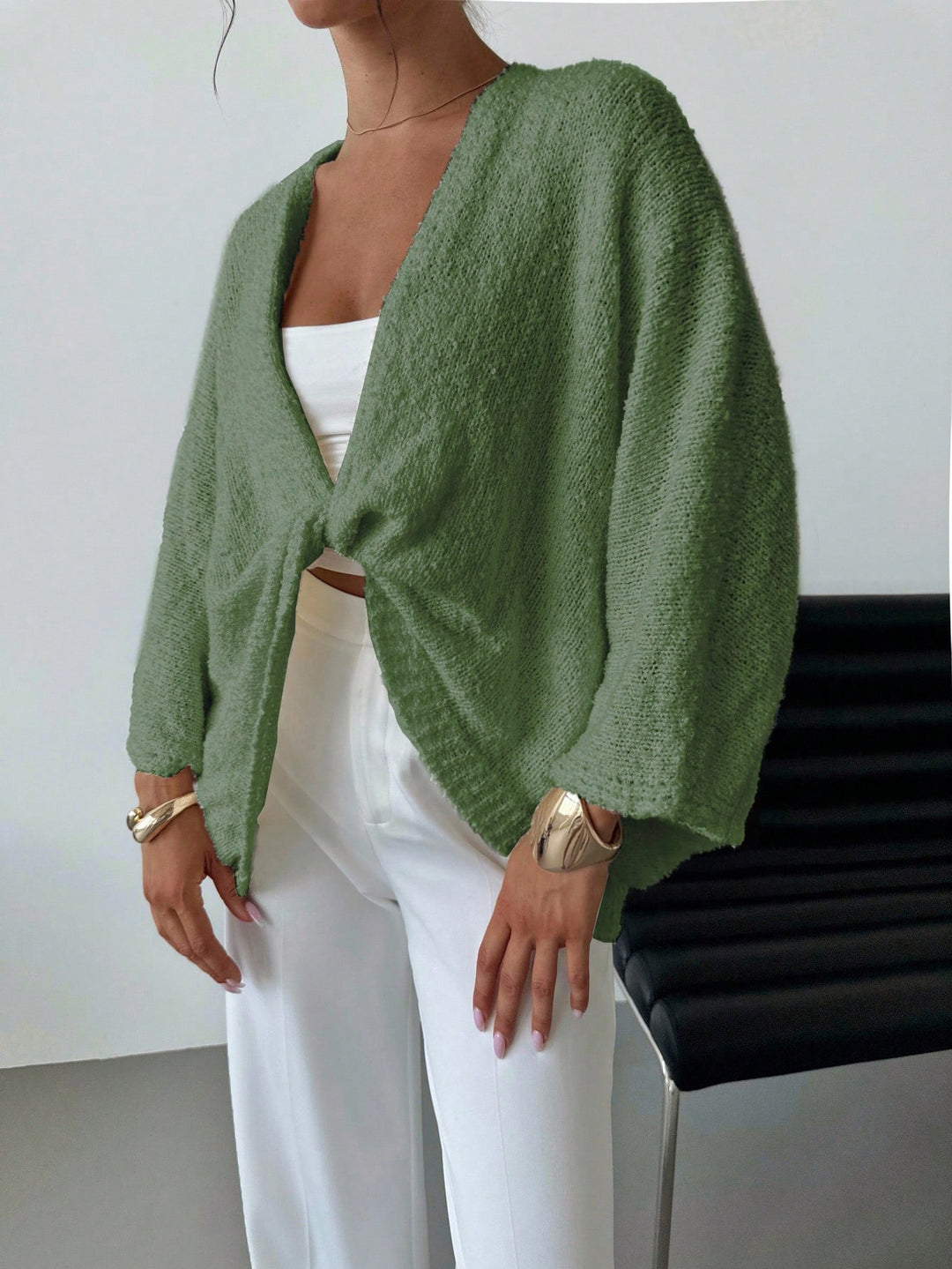 Pulover SHEIN, verde