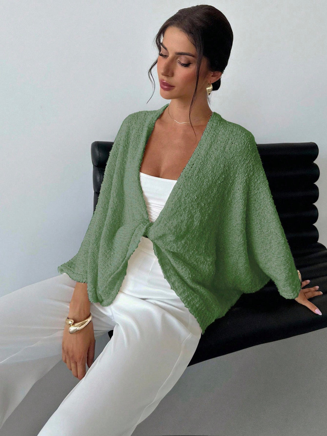 Pulover SHEIN, verde
