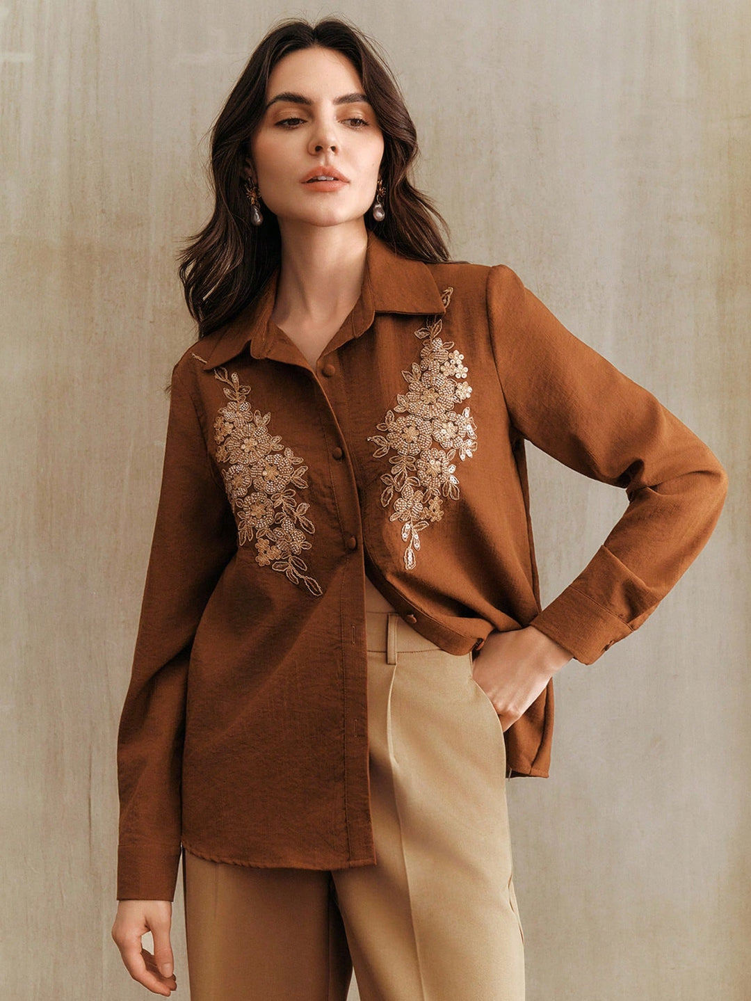 Bluza SHEIN, maro