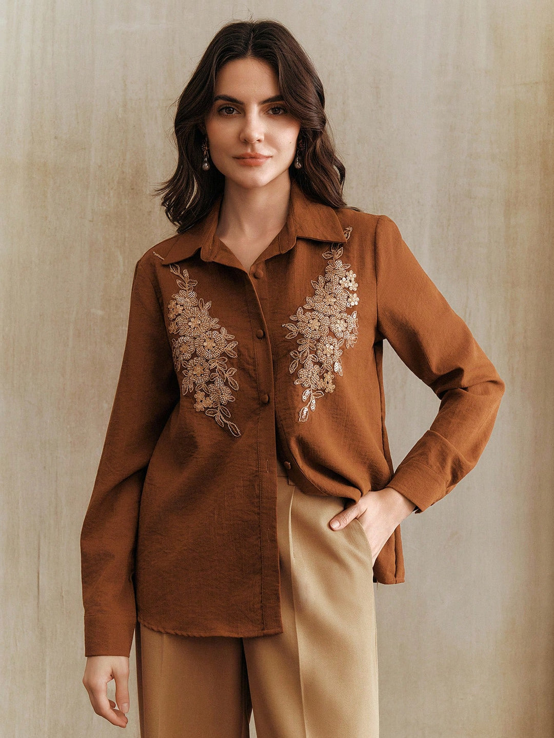 Bluza SHEIN, maro