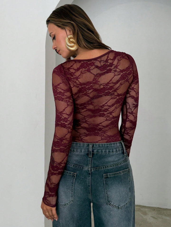Body SHEIN, vișiniu