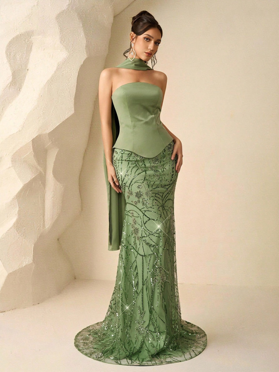 Rochie SHEIN, verde