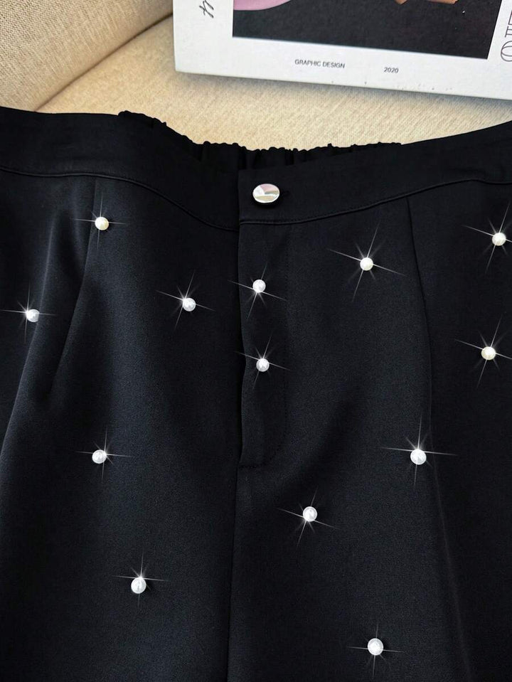 Pantaloni scurți SHEIN, negru