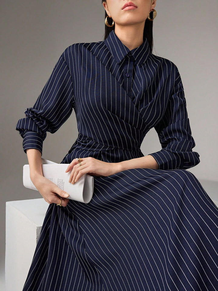 SHEIN kék midi ruha