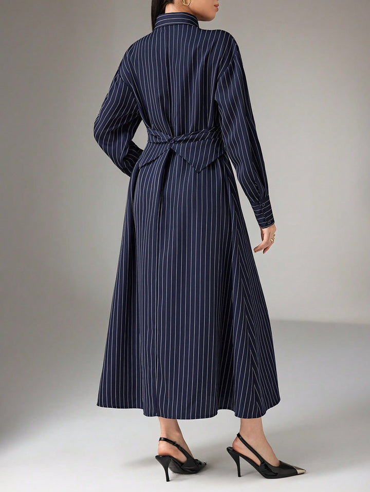 SHEIN kék midi ruha