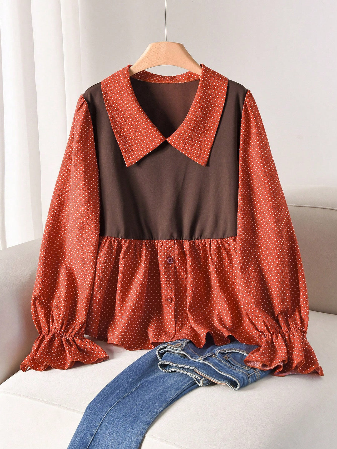 SHEIN blúz, barna