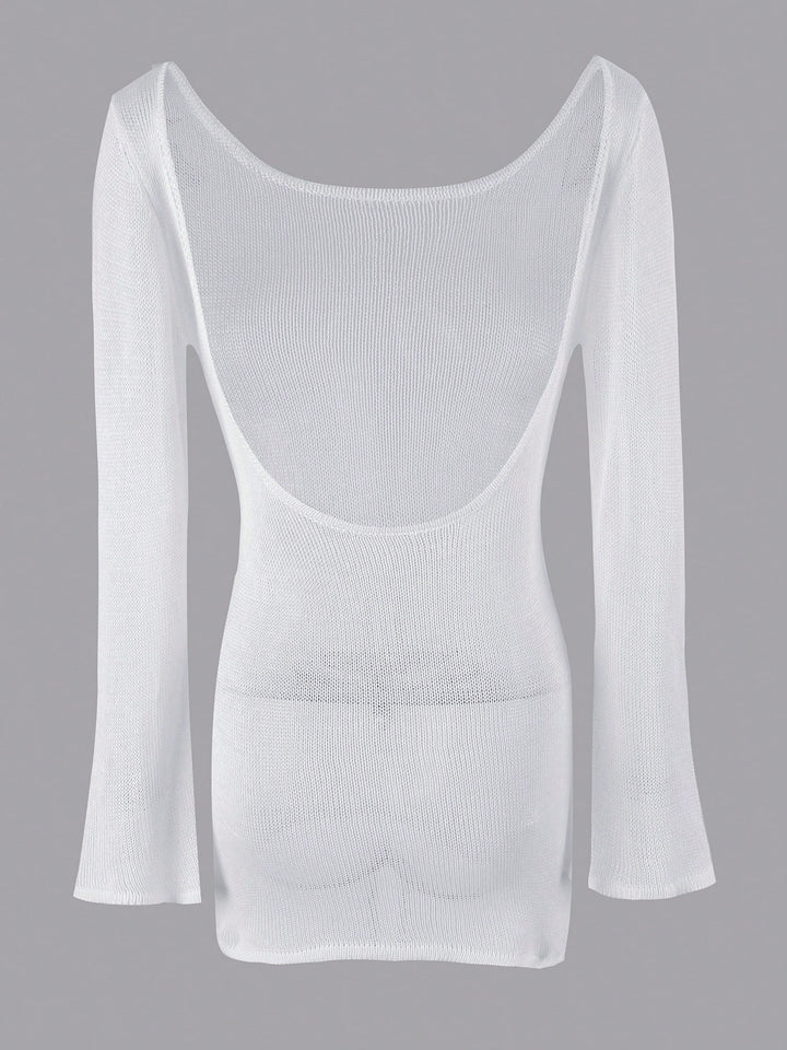 Rochie de plajă SHEIN, crem