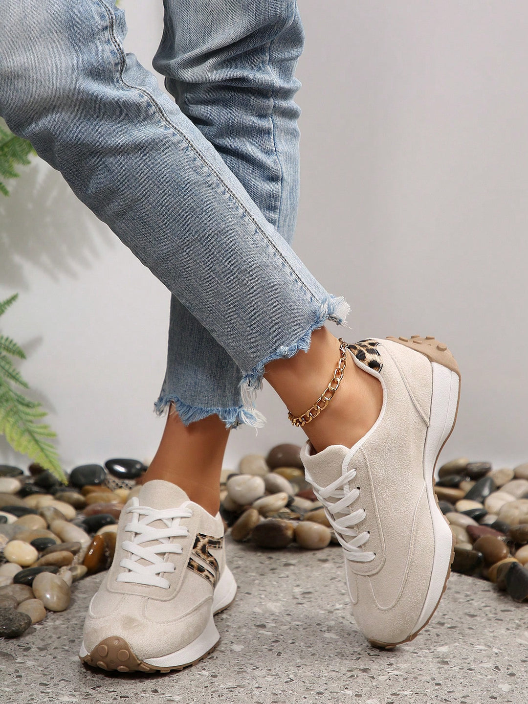 Pantofi sport SHEIN, bej