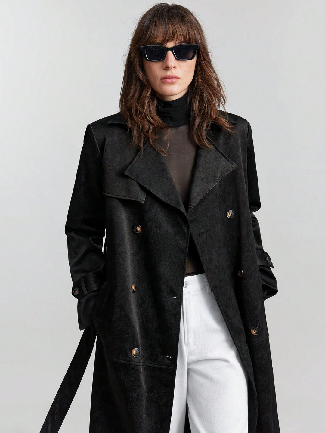 Trench SHEIN, negru