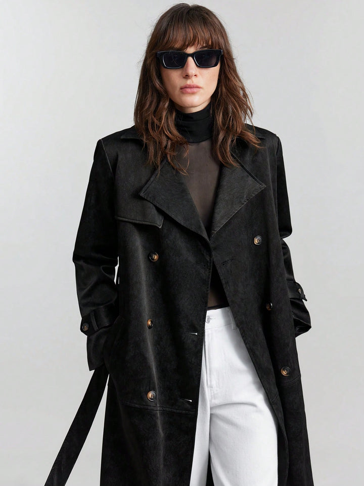 Trench SHEIN, negru