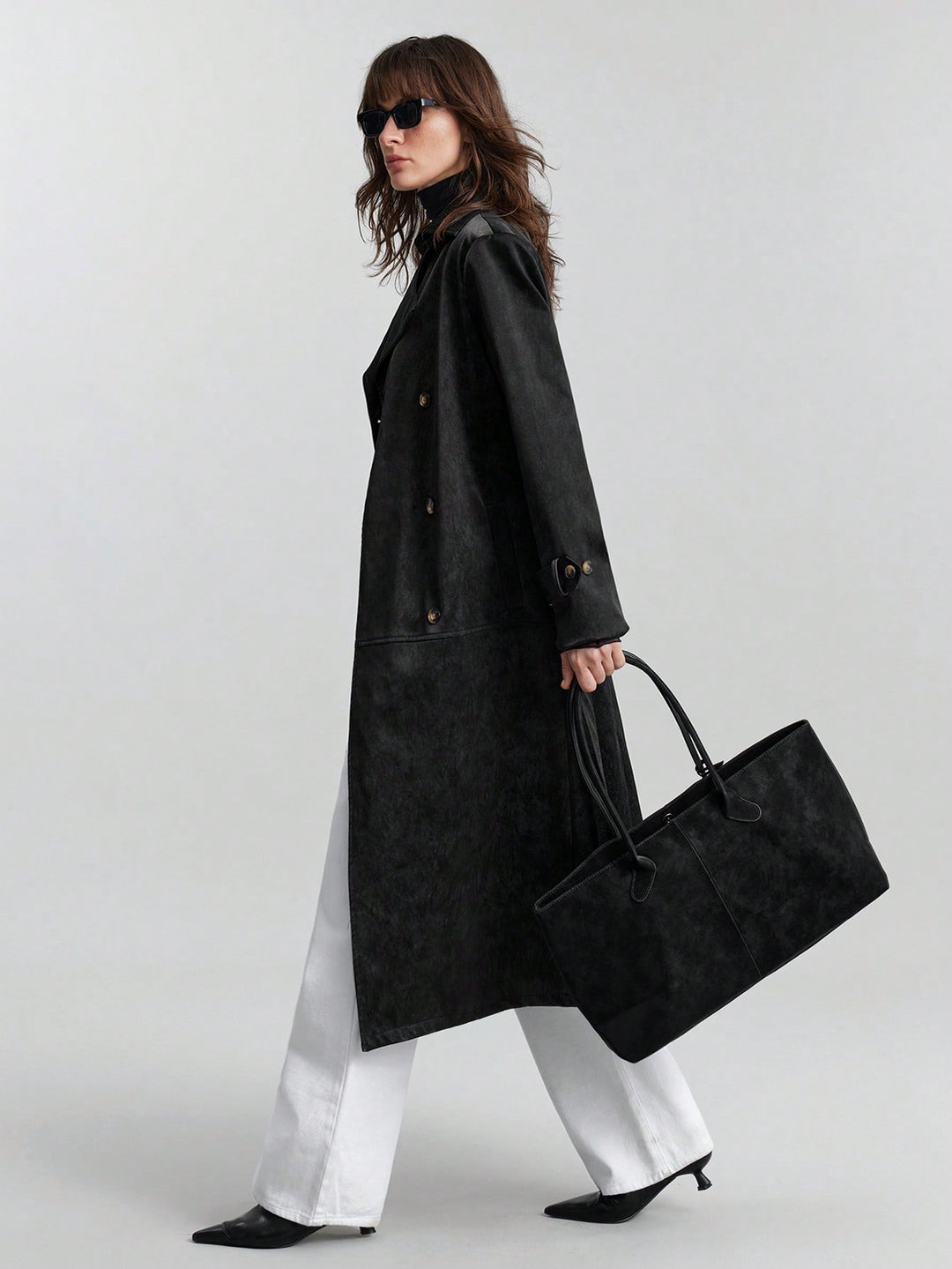 Trench SHEIN, negru