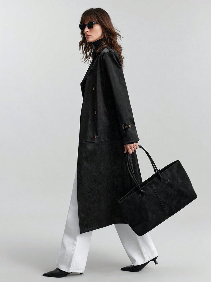 Trench SHEIN, negru