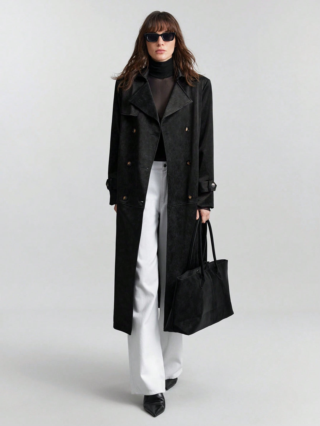 Trench SHEIN, negru