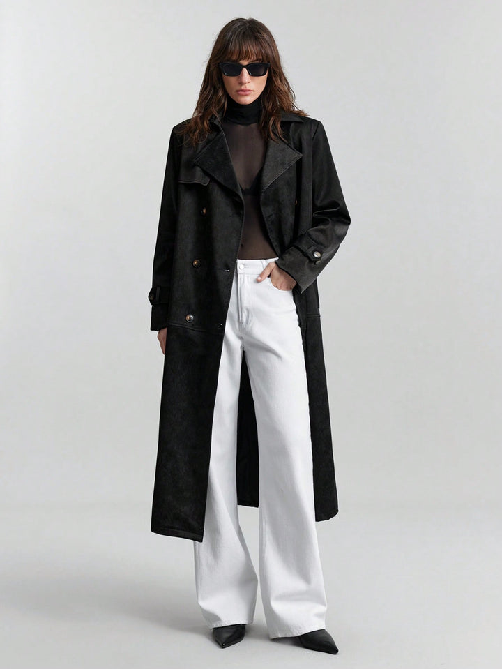 Trench SHEIN, negru