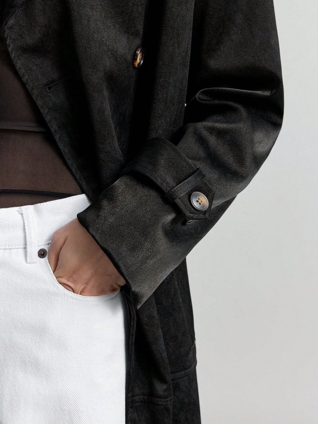 Trench SHEIN, negru