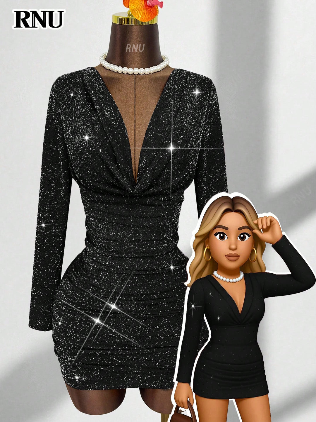 Rochie mini SHEIN, negru