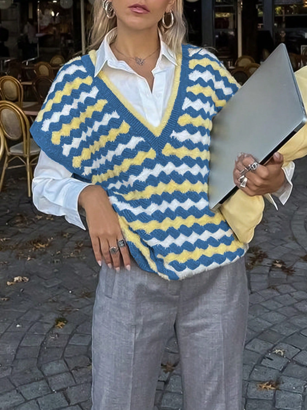 Vestă SHEIN, albastru