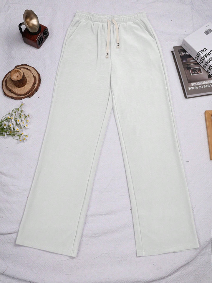 Pantaloni SHEIN, alb