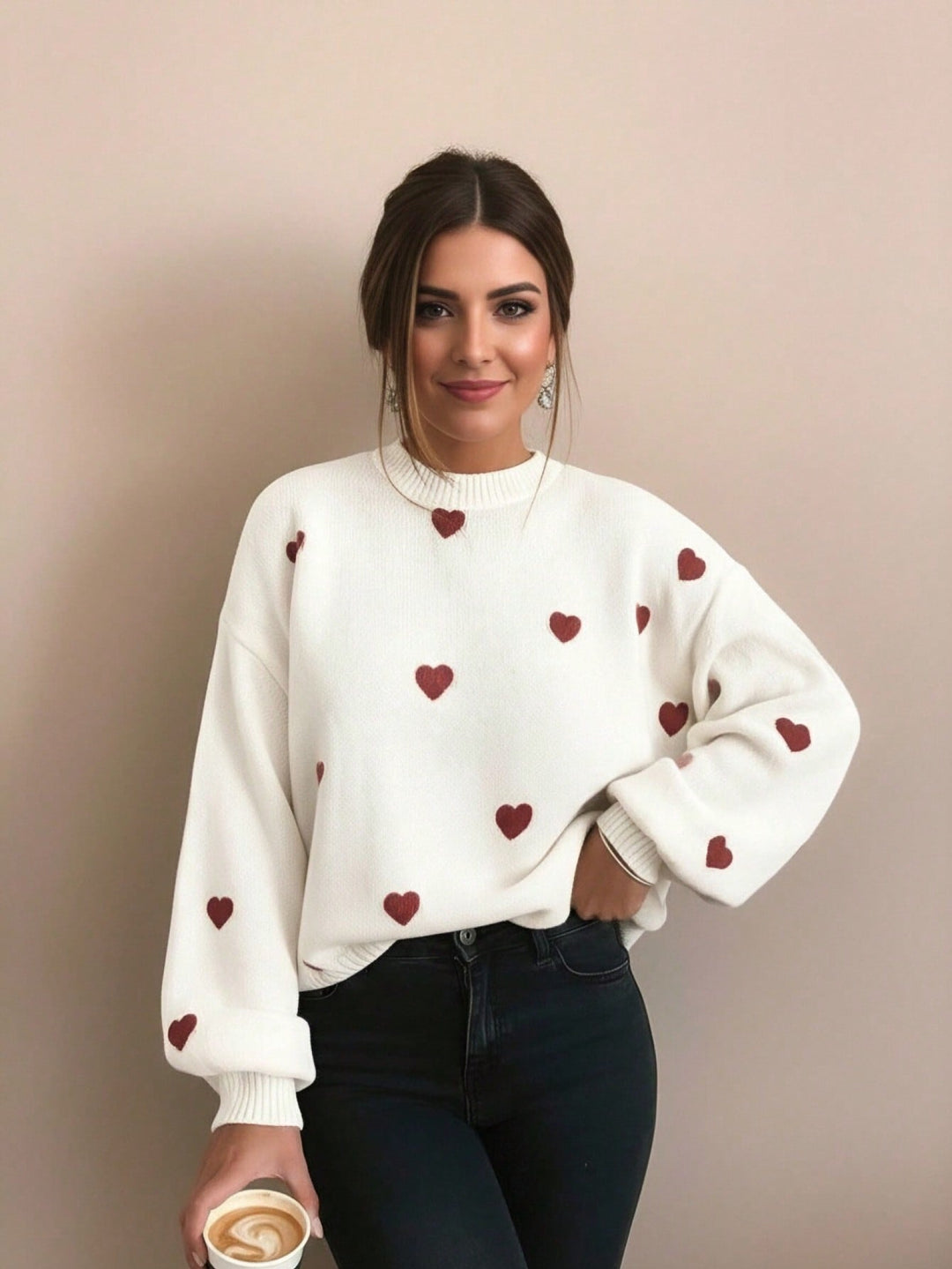 Pulover SHEIN, alb