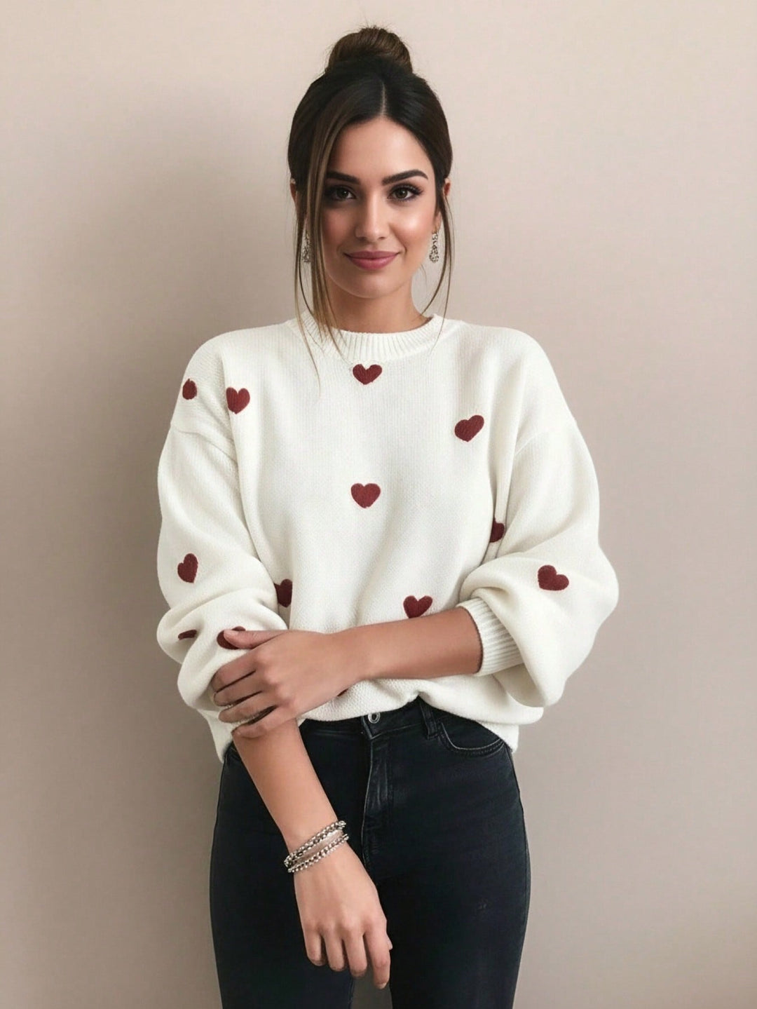 Pulover SHEIN, alb