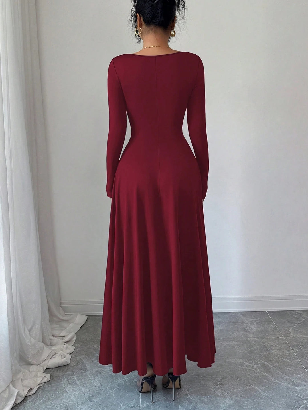 Rochie maxi SHEIN, vișiniu
