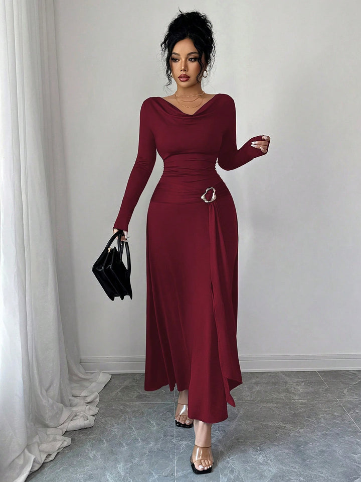 Rochie maxi SHEIN, vișiniu