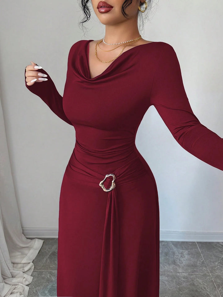 Rochie maxi SHEIN, vișiniu