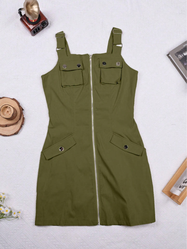 Rochie scurtă SHEIN, kaki
