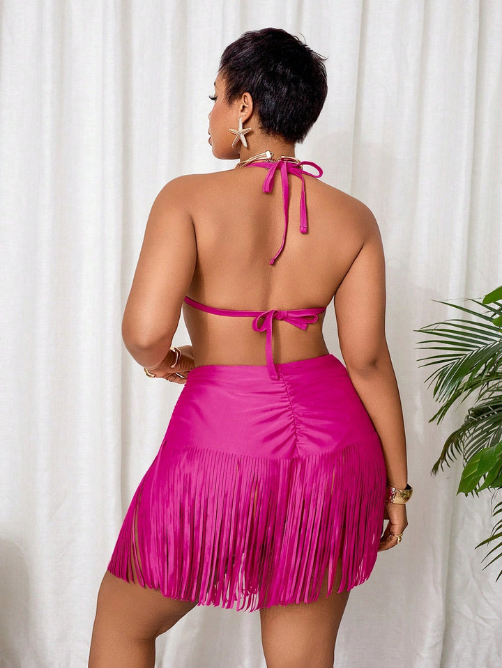 Costum de baie SHEIN, roz