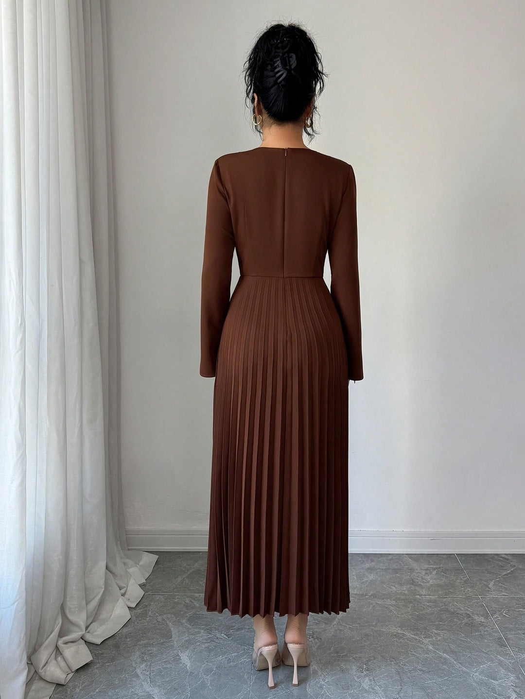 Rochie scurtă SHEIN, maro