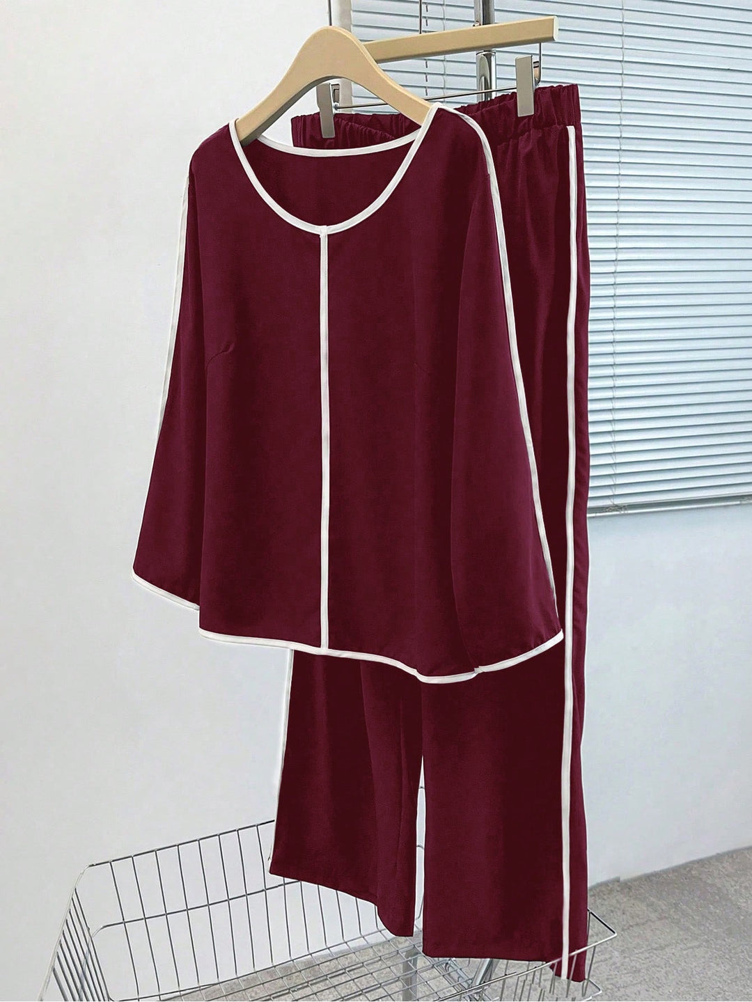 SHEIN szett, meggypiros