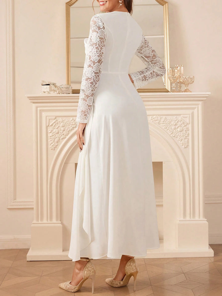 Rochie de ocazie SHEIN, alb