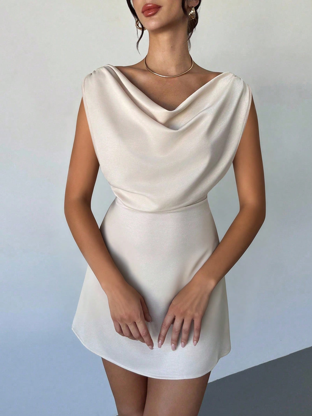 Rochie mini SHEIN, bej