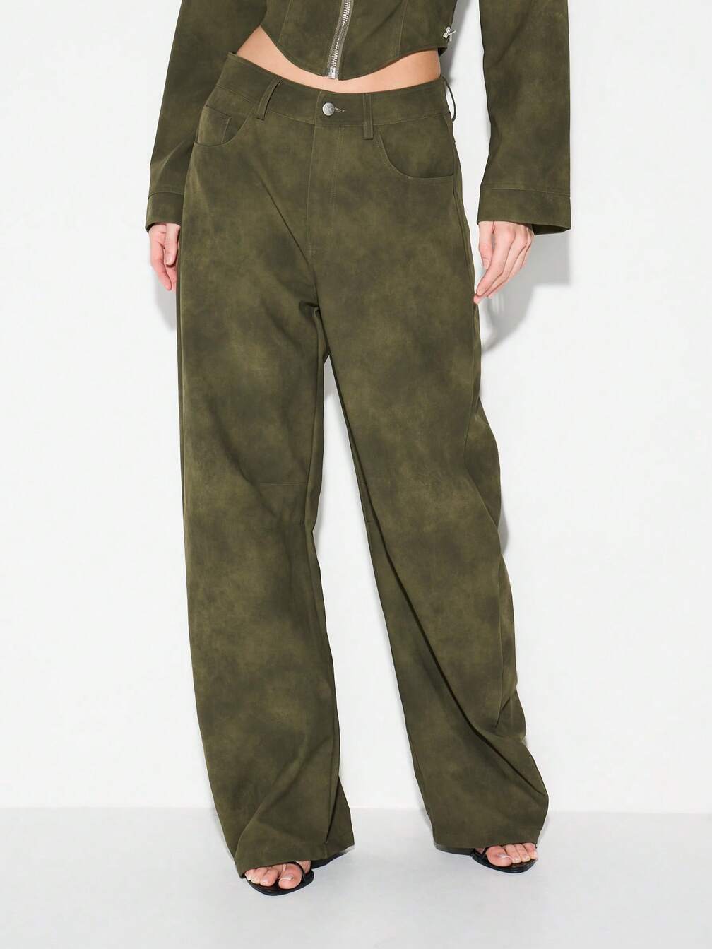 Pantaloni SHEIN, kaki