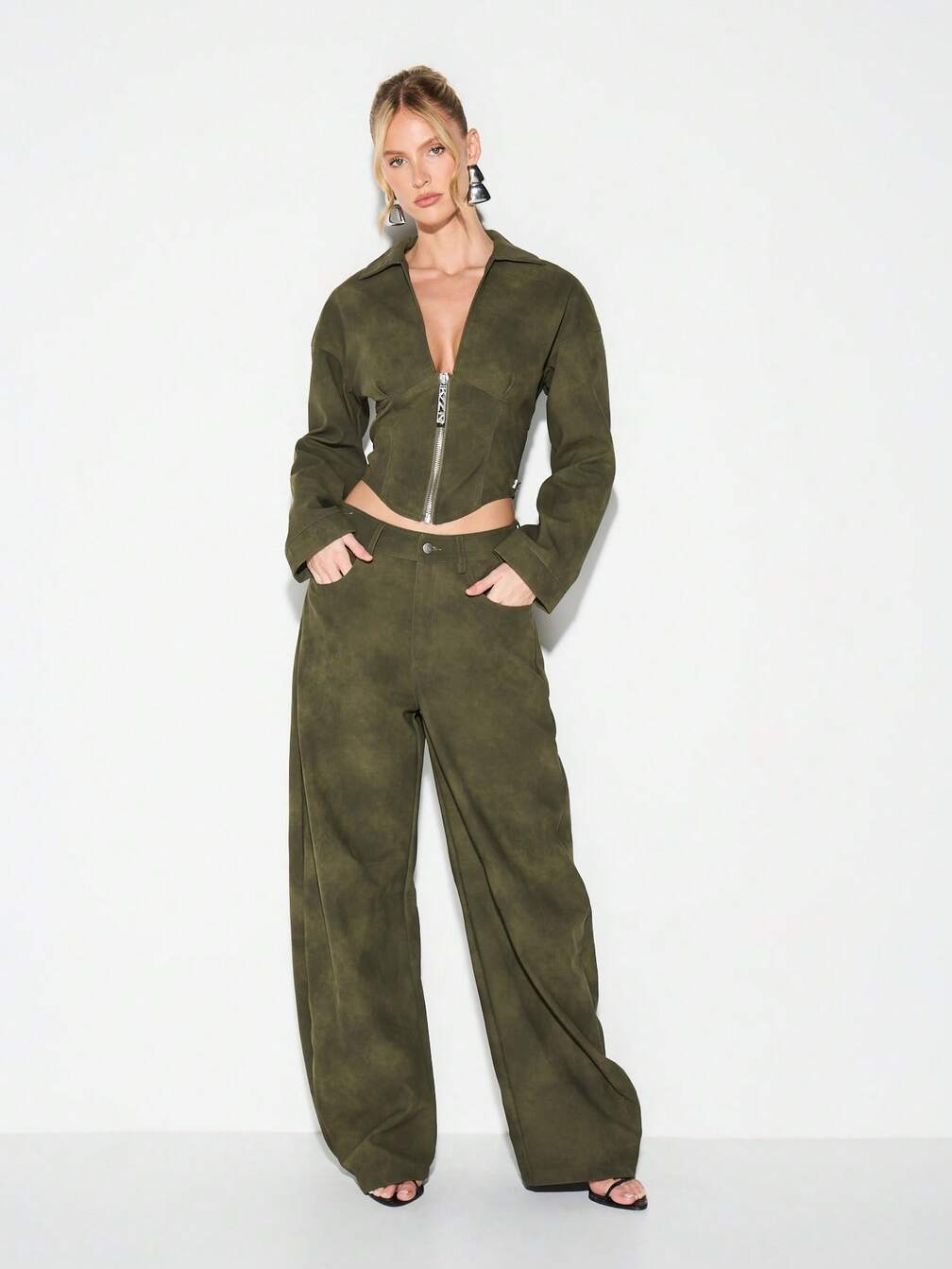 Pantaloni SHEIN, kaki