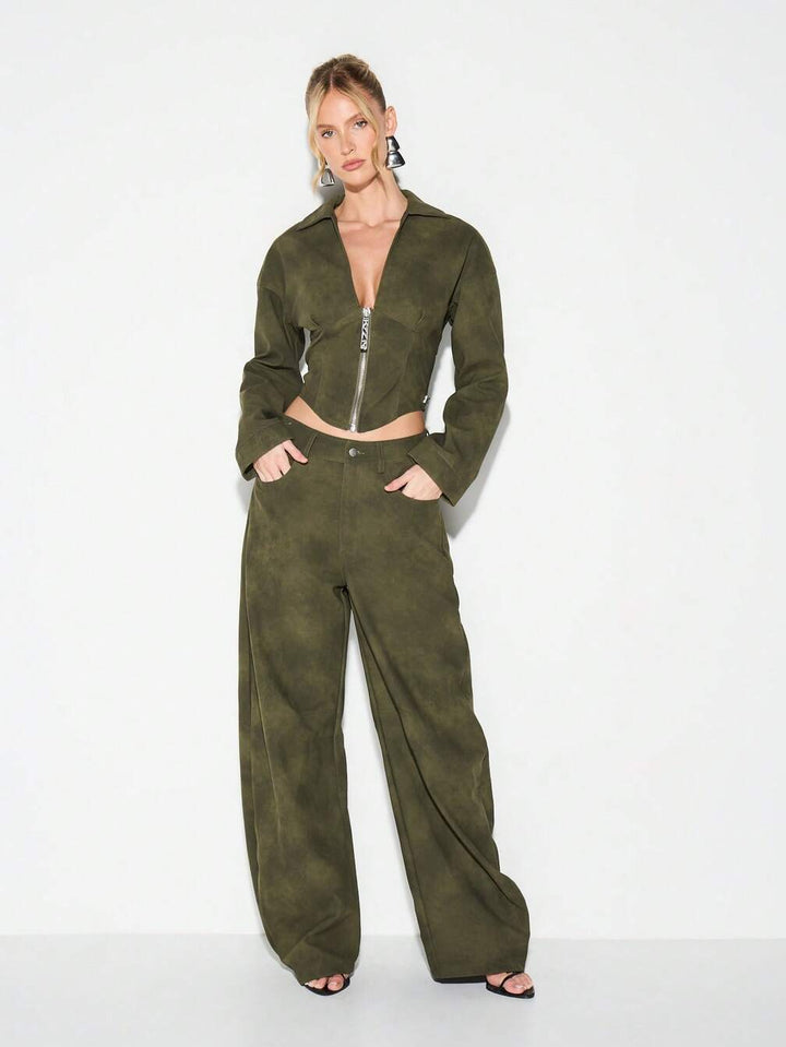 Pantaloni SHEIN, kaki