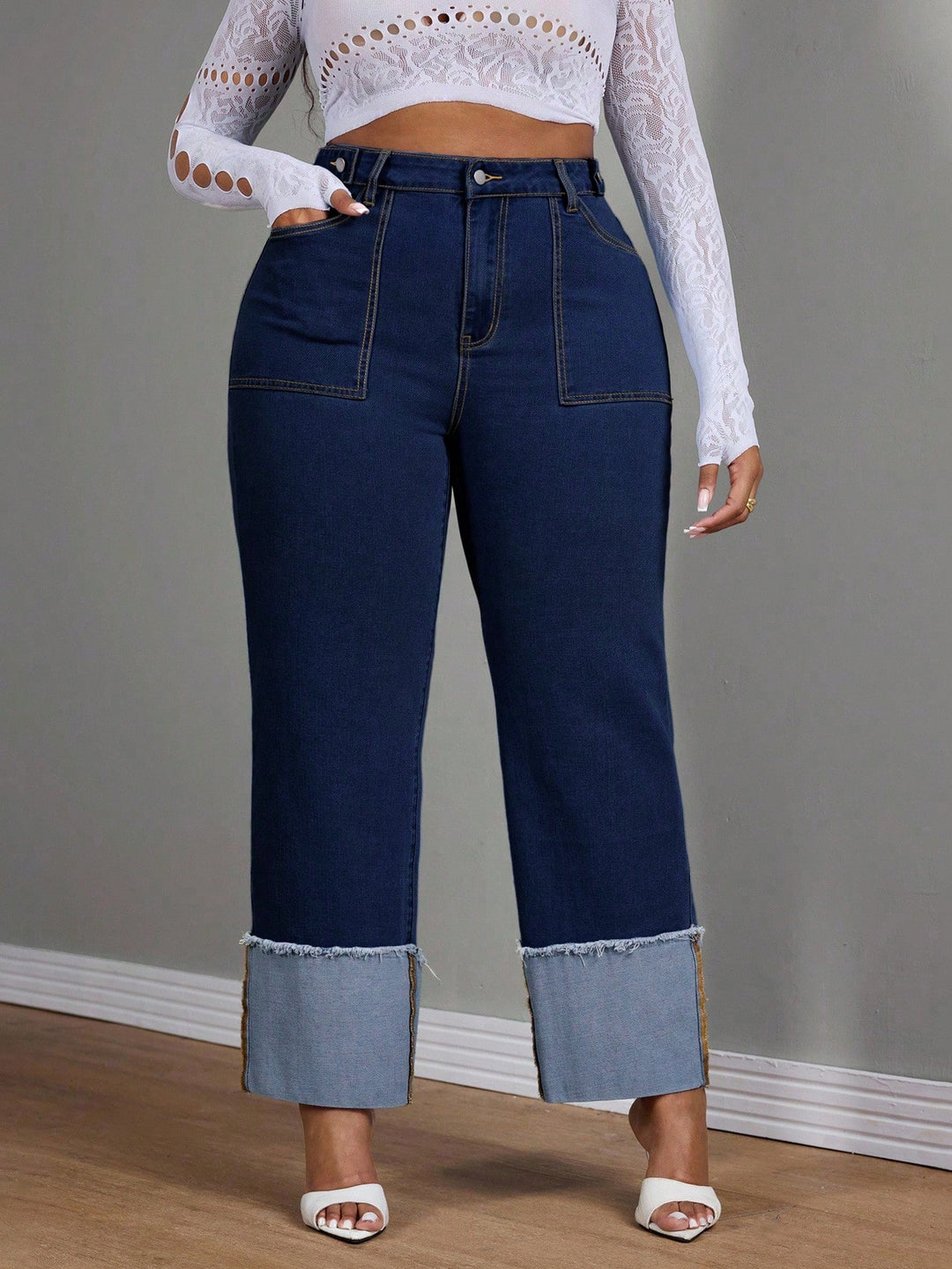 Jeans SHEIN, albastru
