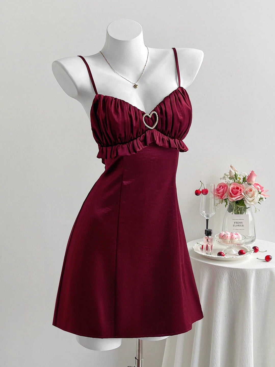 Rochie mini SHEIN, vișiniu