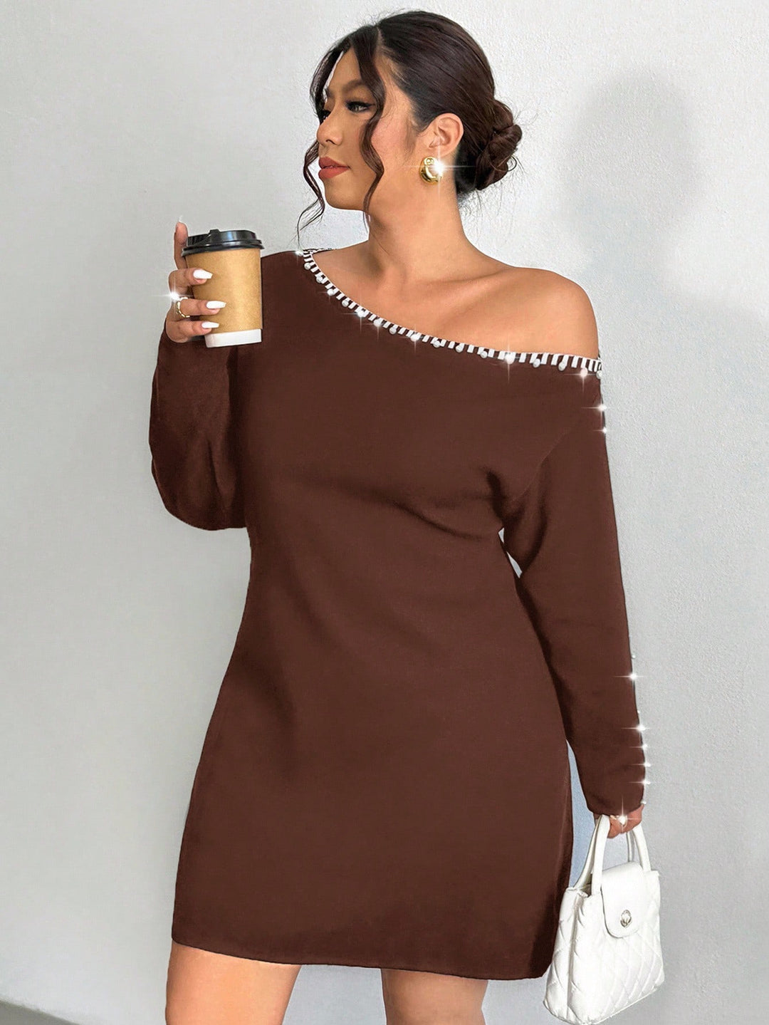 Rochie SHEIN, maro
