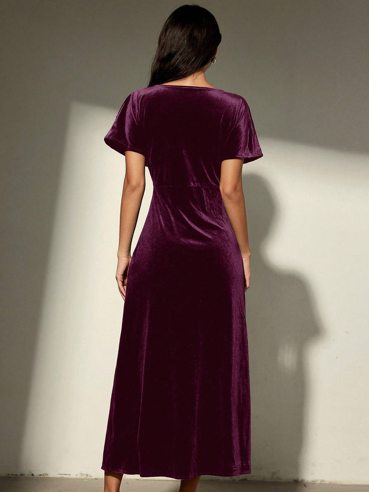 Rochie maxi SHEIN, vișiniu