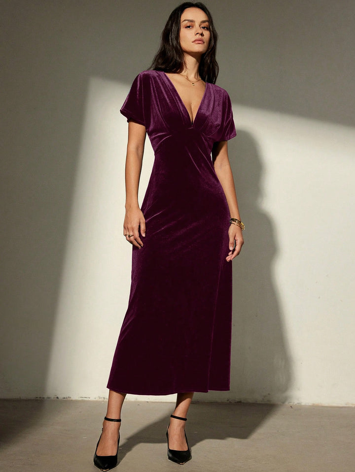 Rochie maxi SHEIN, vișiniu