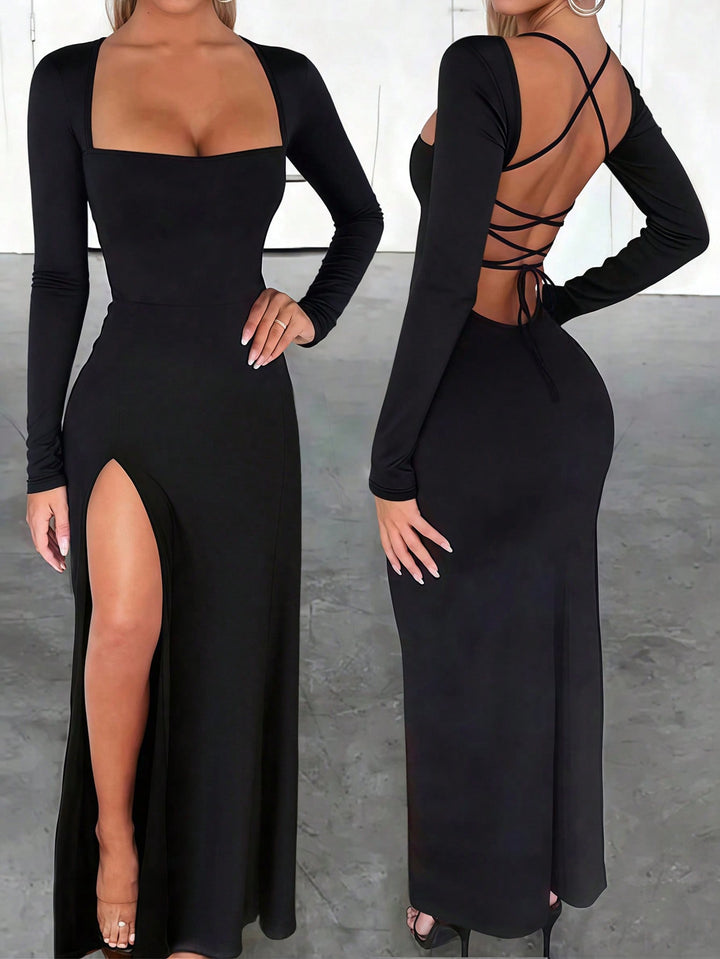 Rochie maxi SHEIN, negru