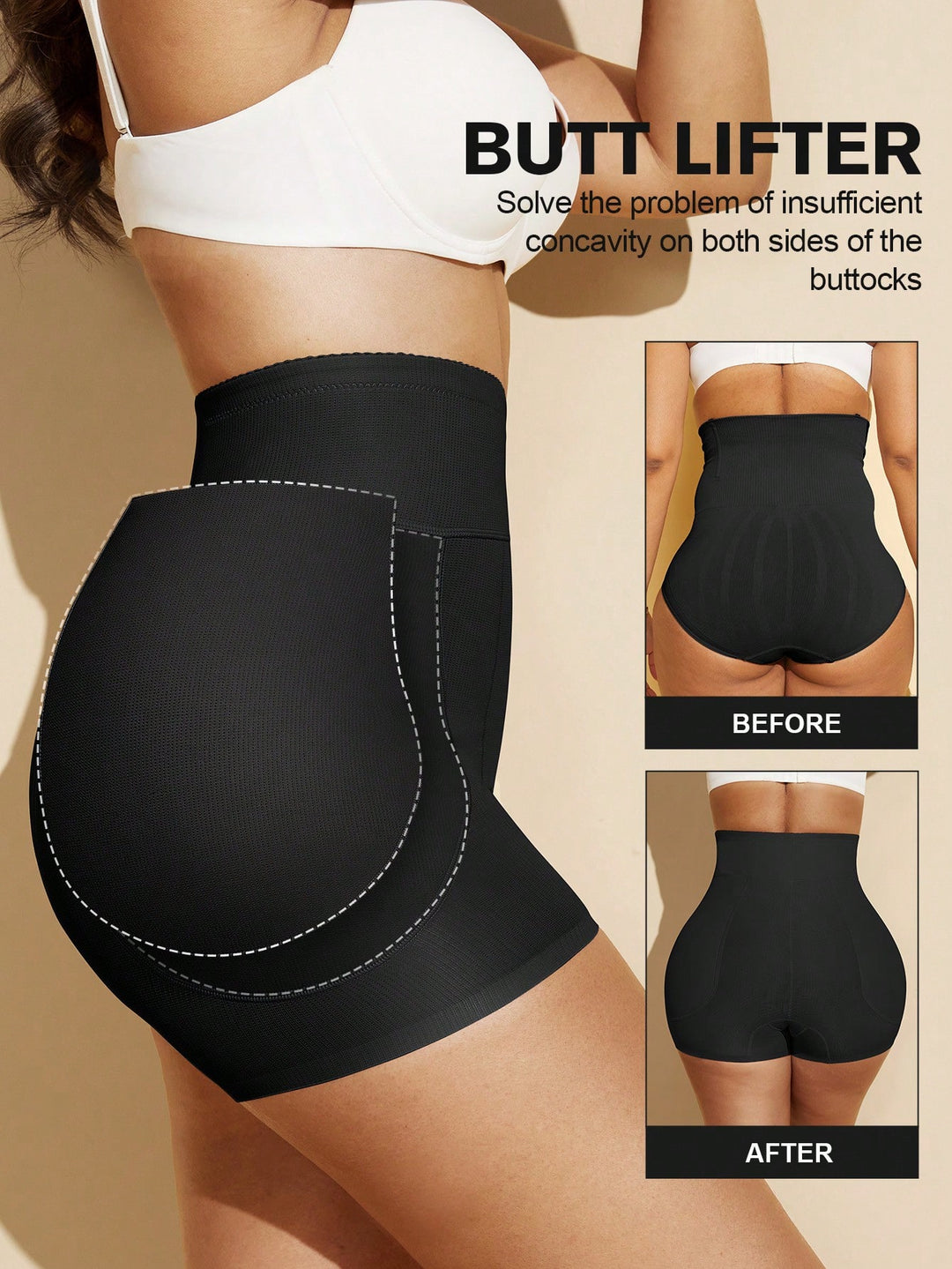 Lenjerie modelatoare SHEIN, negru