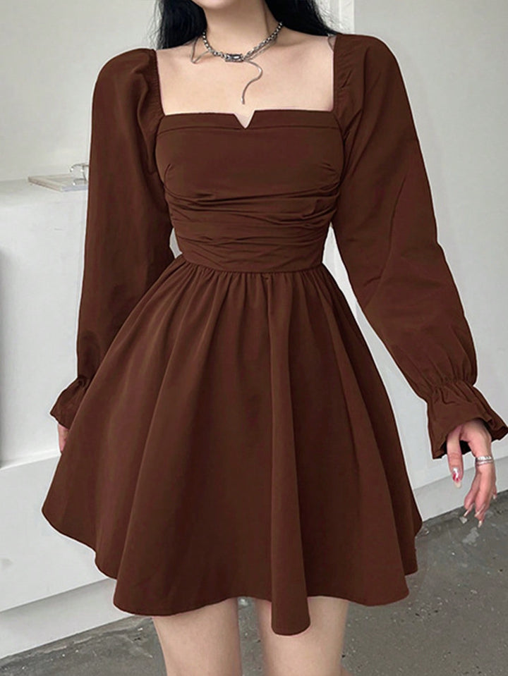Rochie scurtă SHEIN, maro