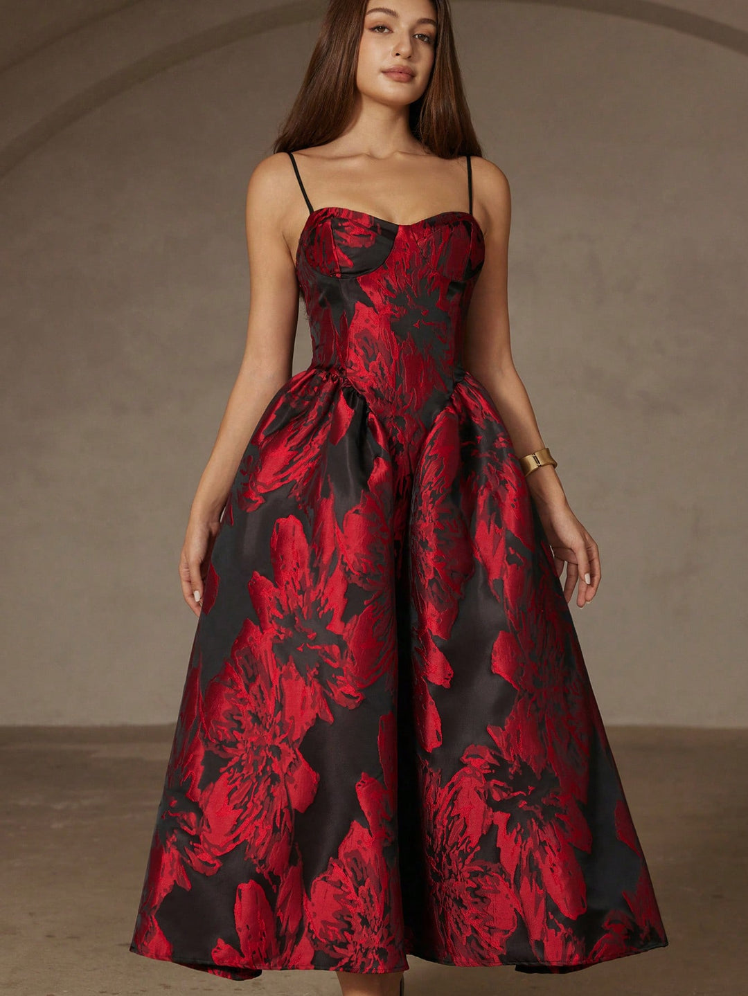 Rochie midi SHEIN, mix culori