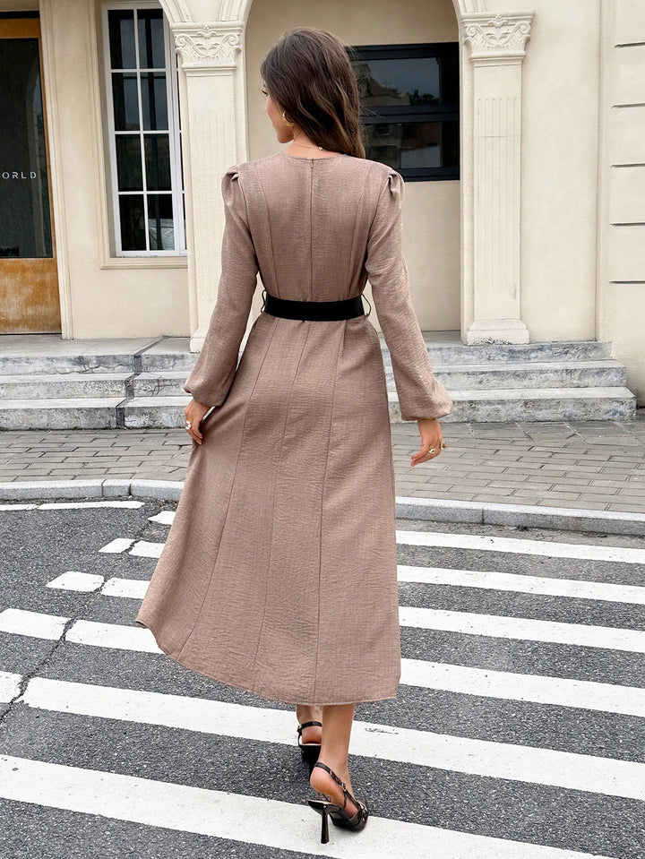 SHEIN maxi ruha, barna