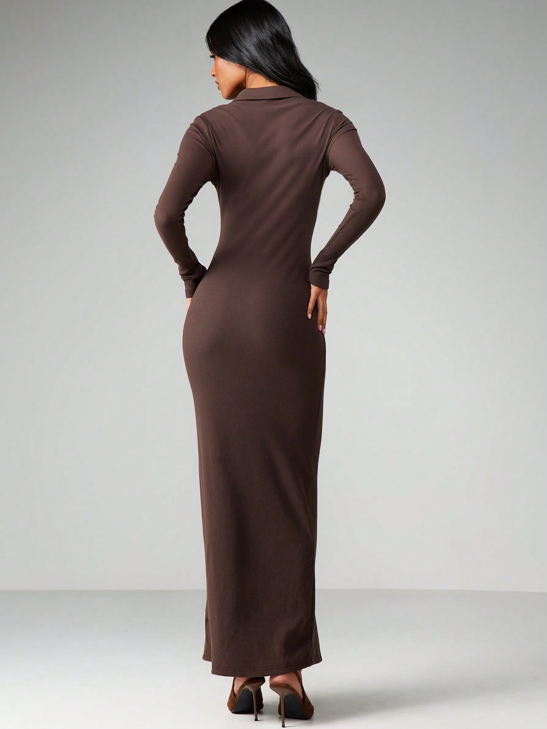 Rochie maxi SHEIN, maro